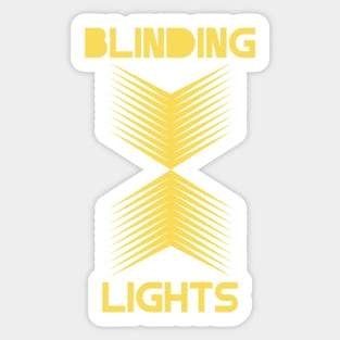 Blinding Lights, mustard Sticker